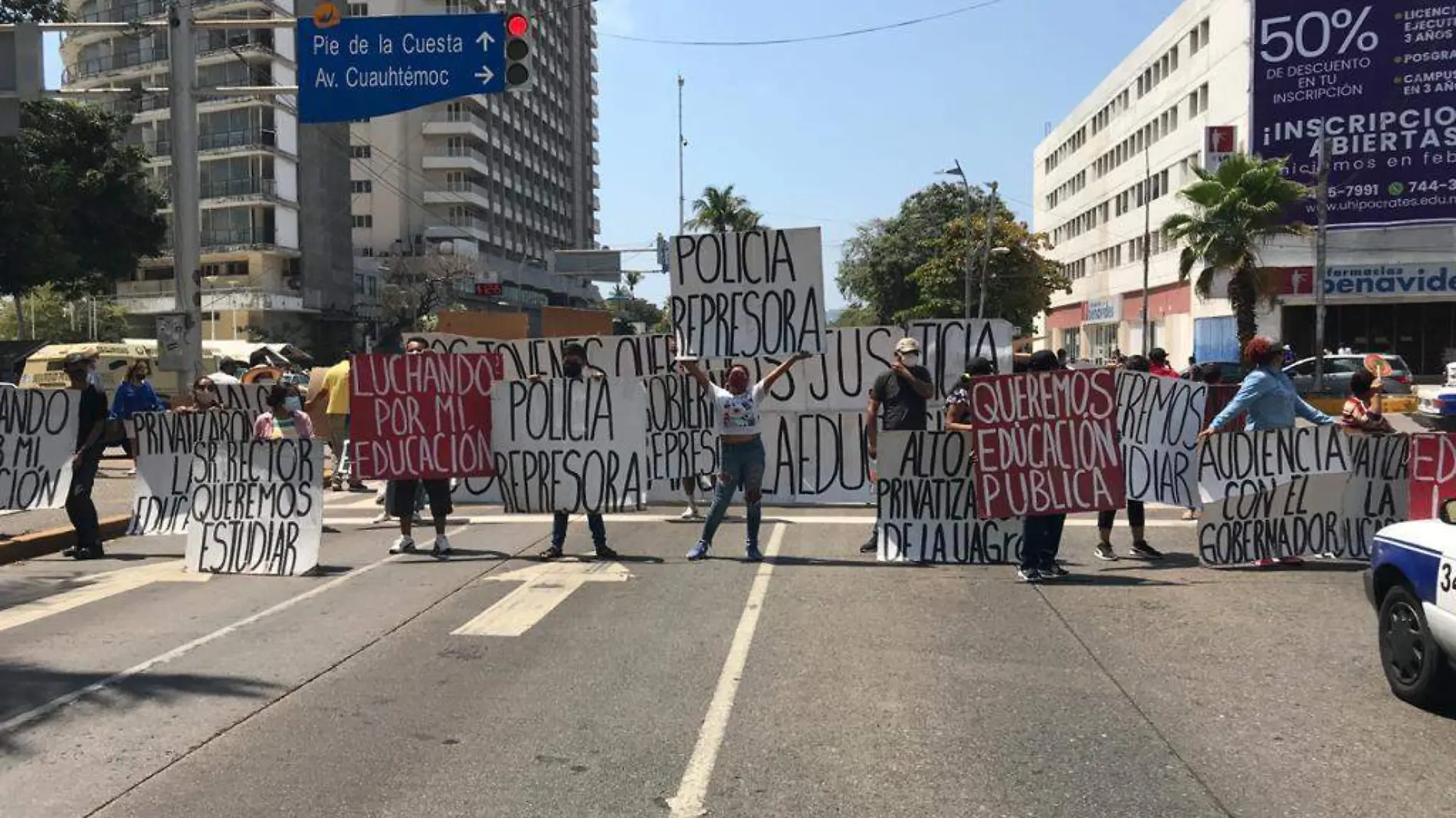 protesta estudiantes